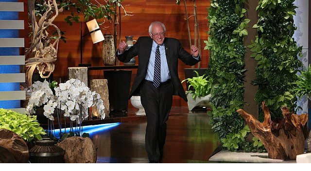 Bernie Sanders dances, shows fun side on Ellen
